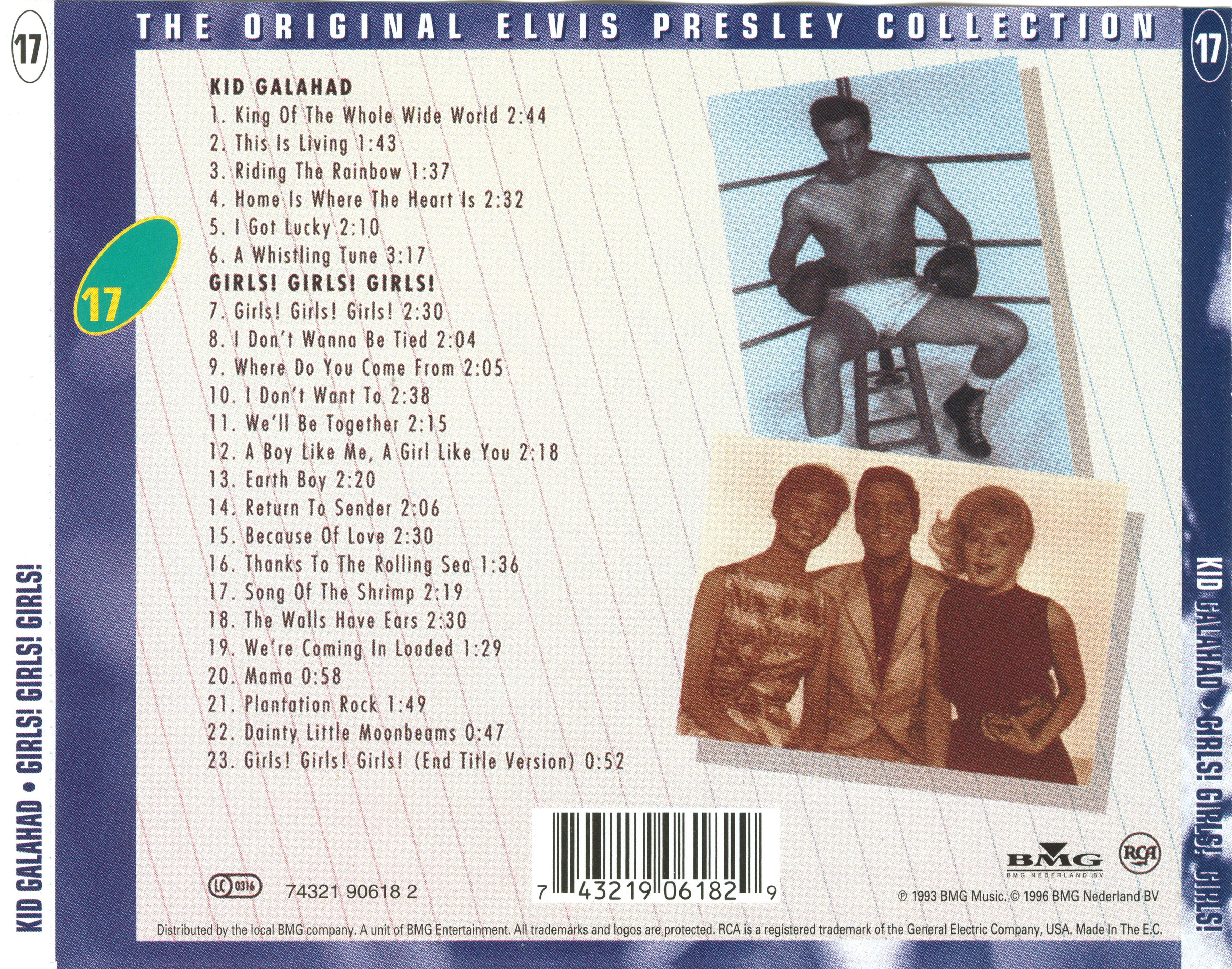 Elvis Presley  The Original Elvis Presley Collection 17; Kid Galahad, Girls! : Back